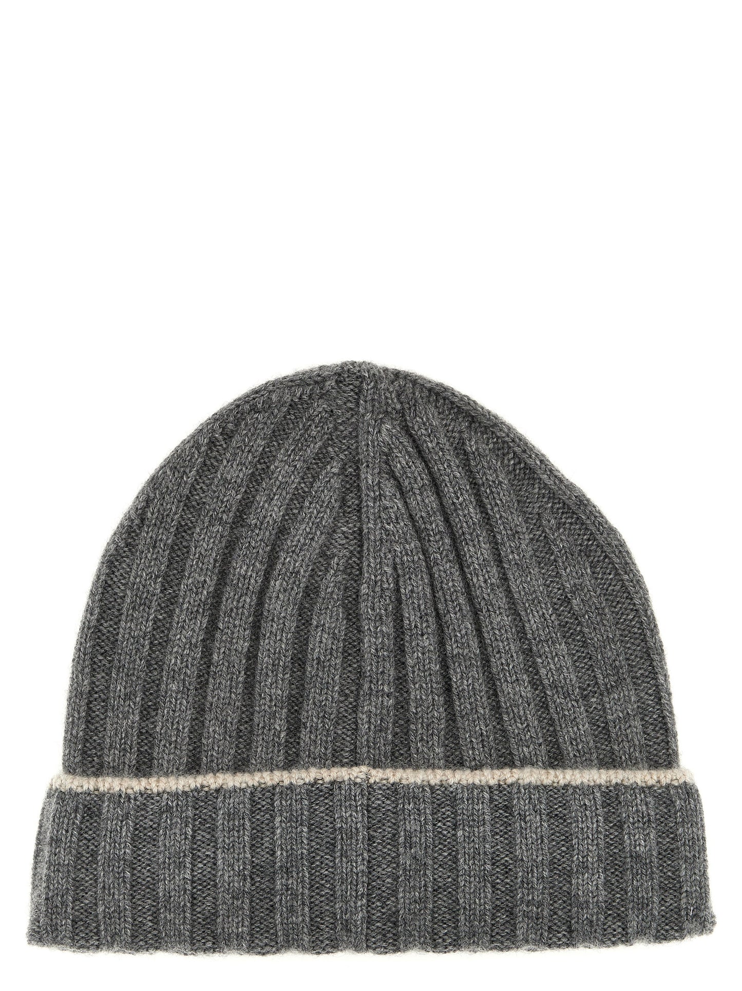 Contrast line beanie Hats