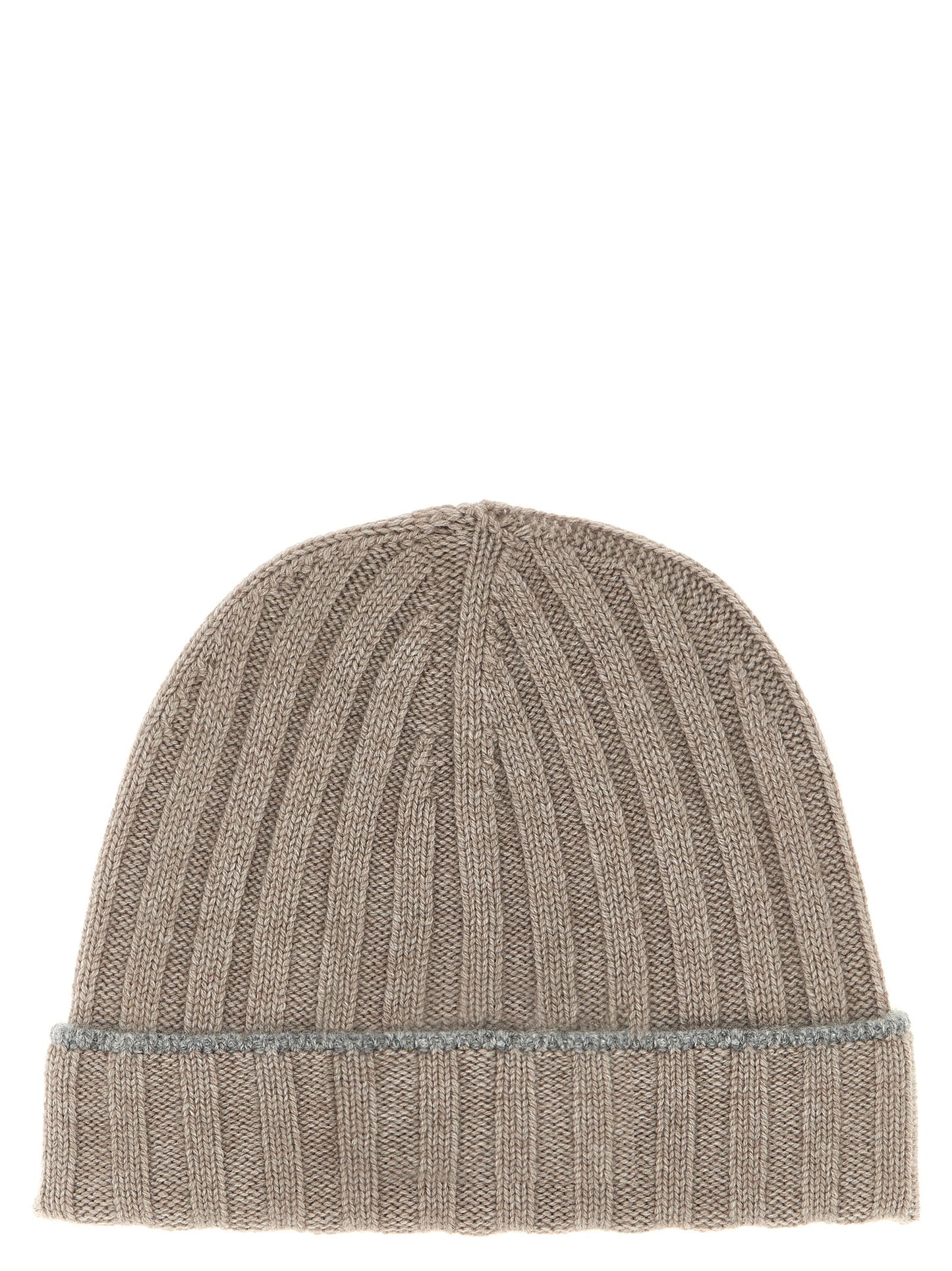Contrast line beanie Hats
