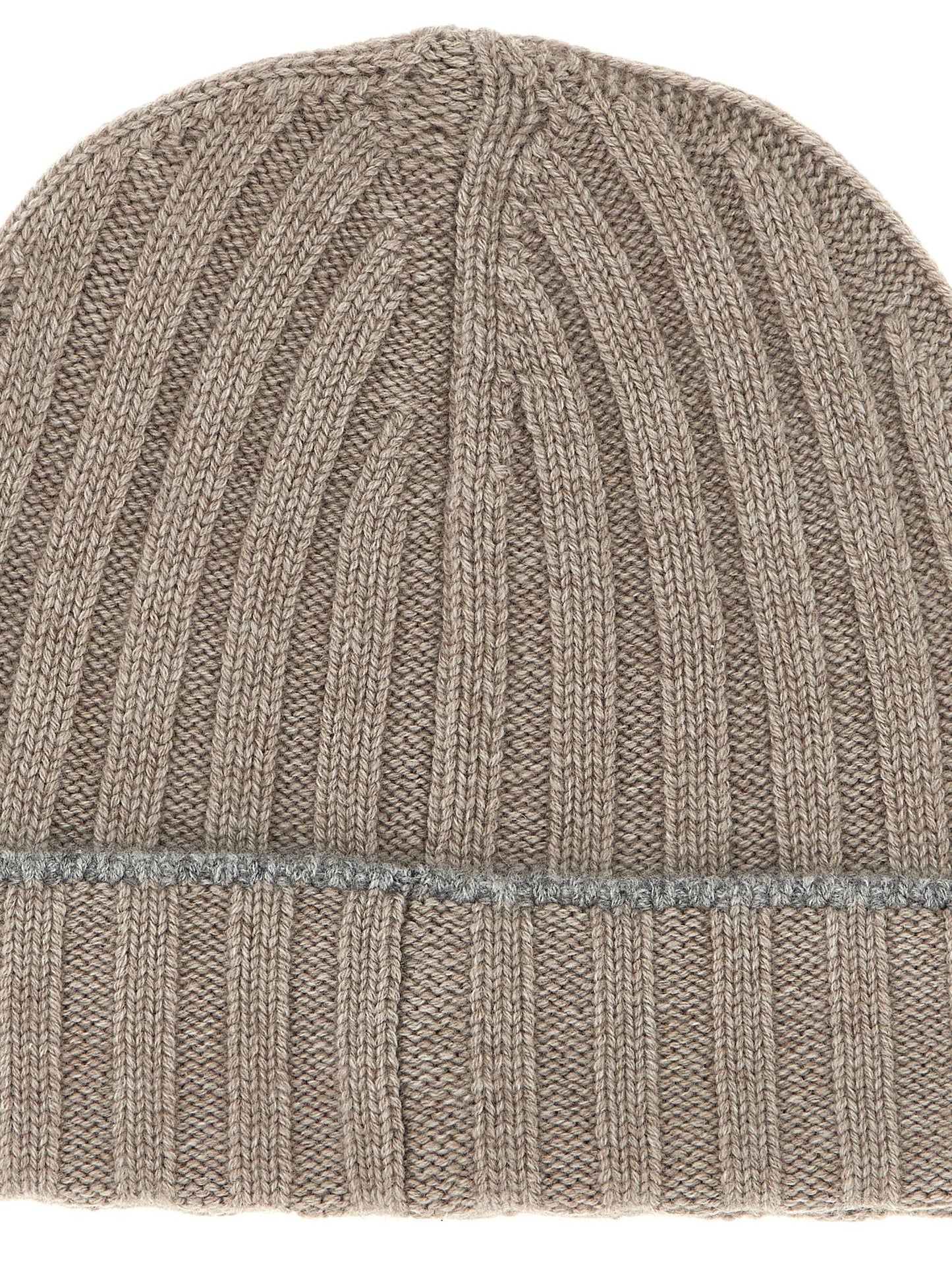 Contrast line beanie Hats
