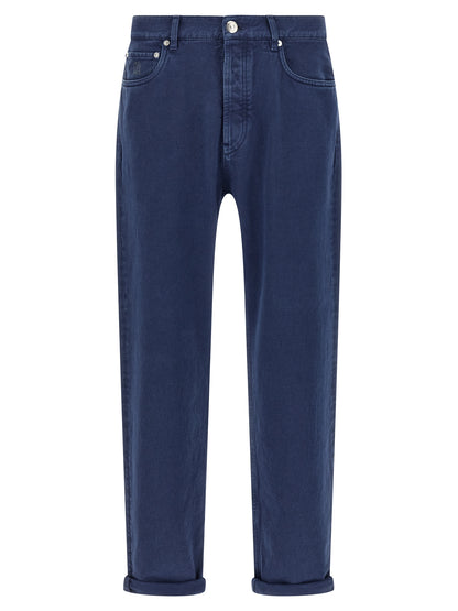 Garment-dyed denim jeans Jeans