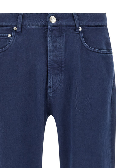 Garment-dyed denim jeans Jeans