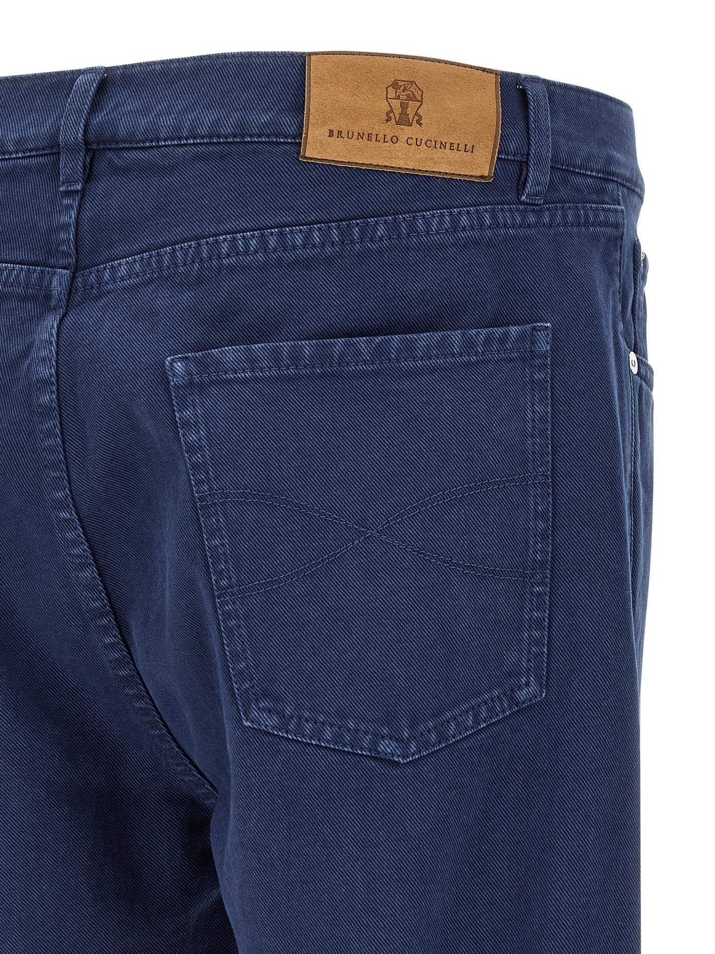 Garment-dyed denim jeans Jeans