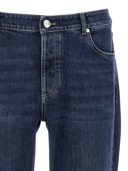 Logo embroidery stretch jeans Jeans