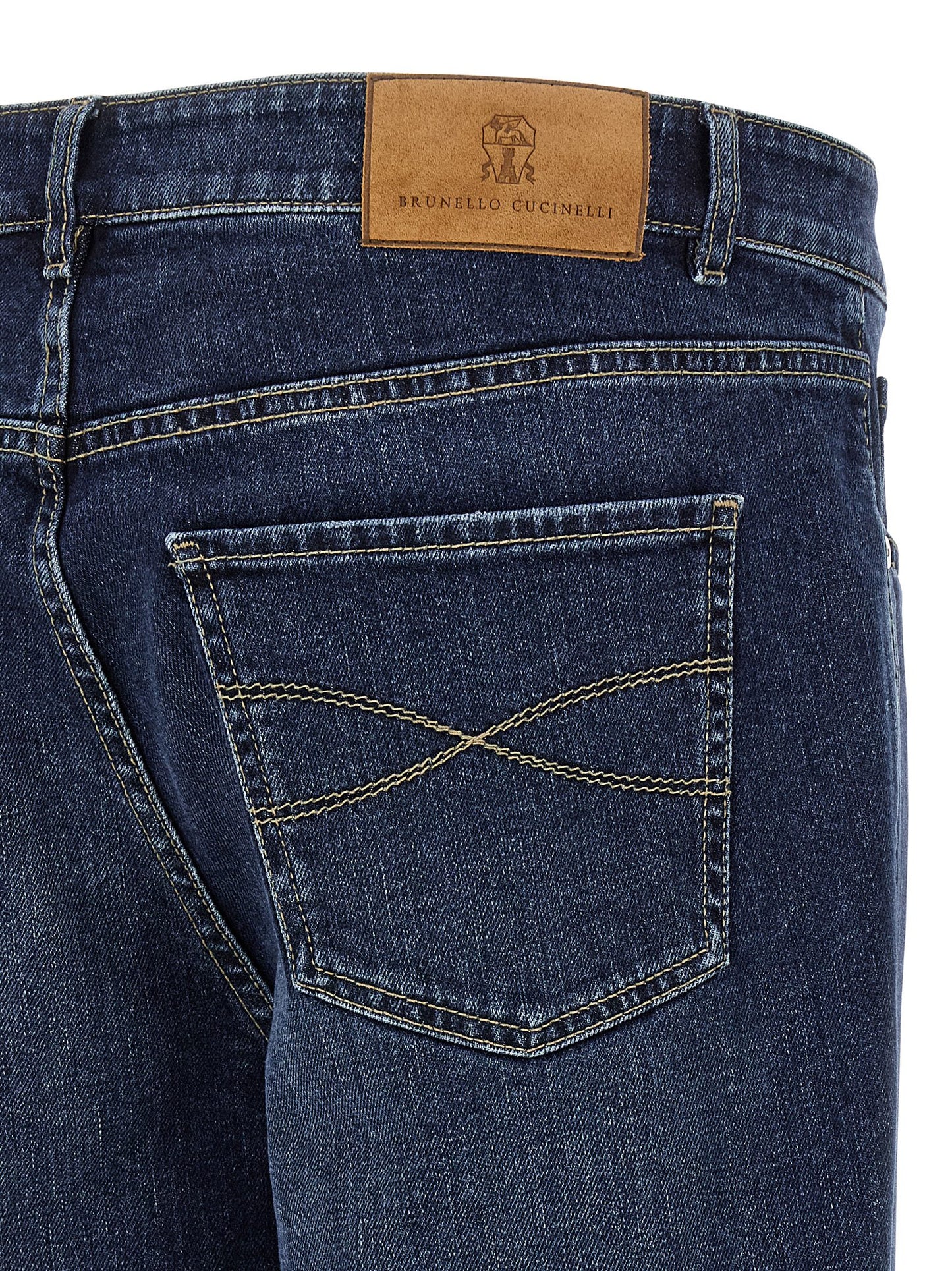 Logo embroidery stretch jeans Jeans