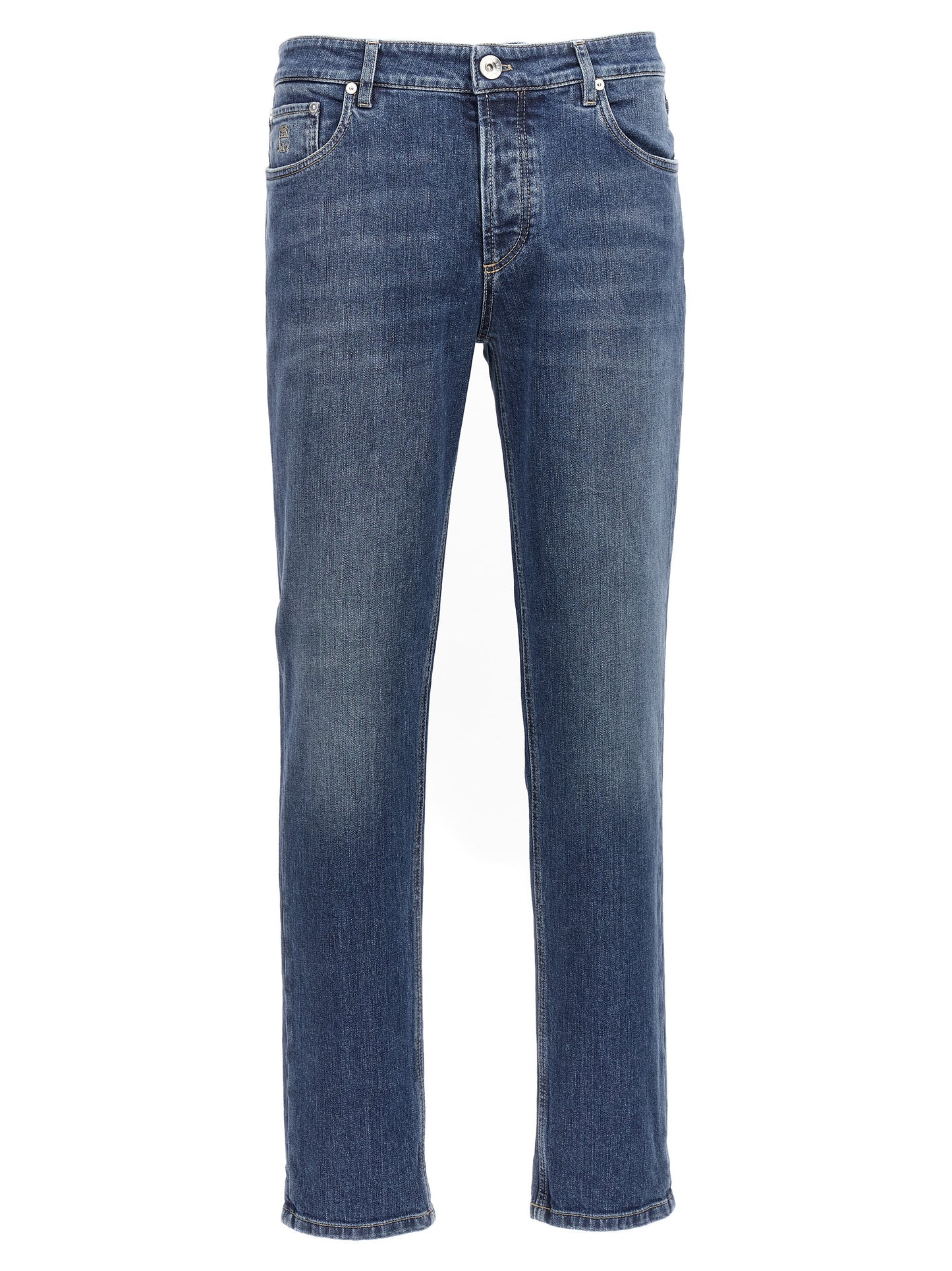 Logo embroidery stretch jeans Jeans