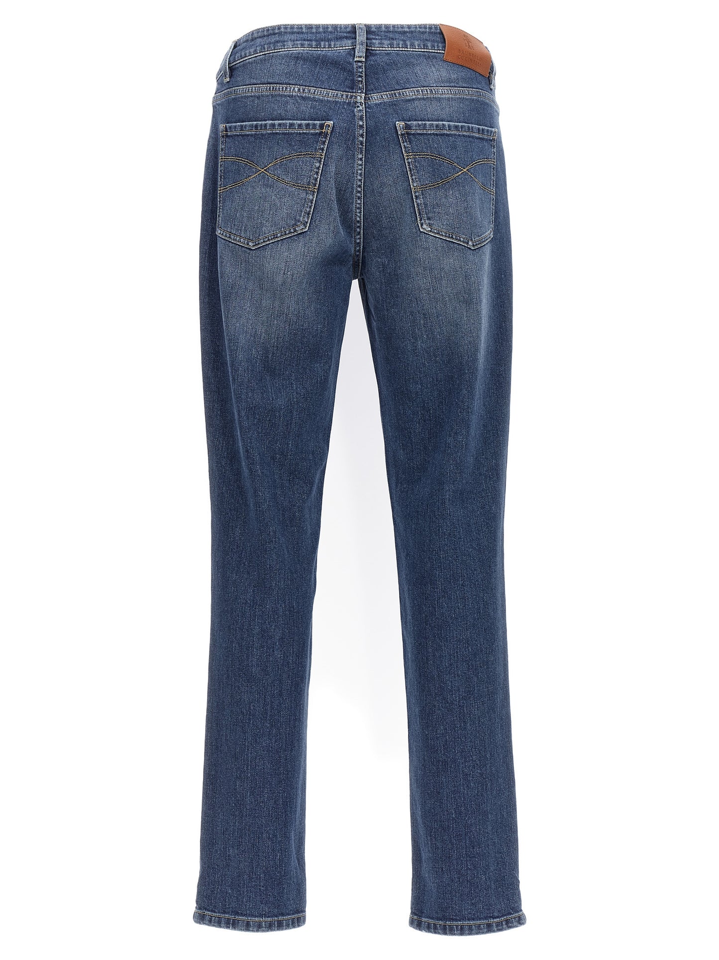 Logo embroidery stretch jeans Jeans