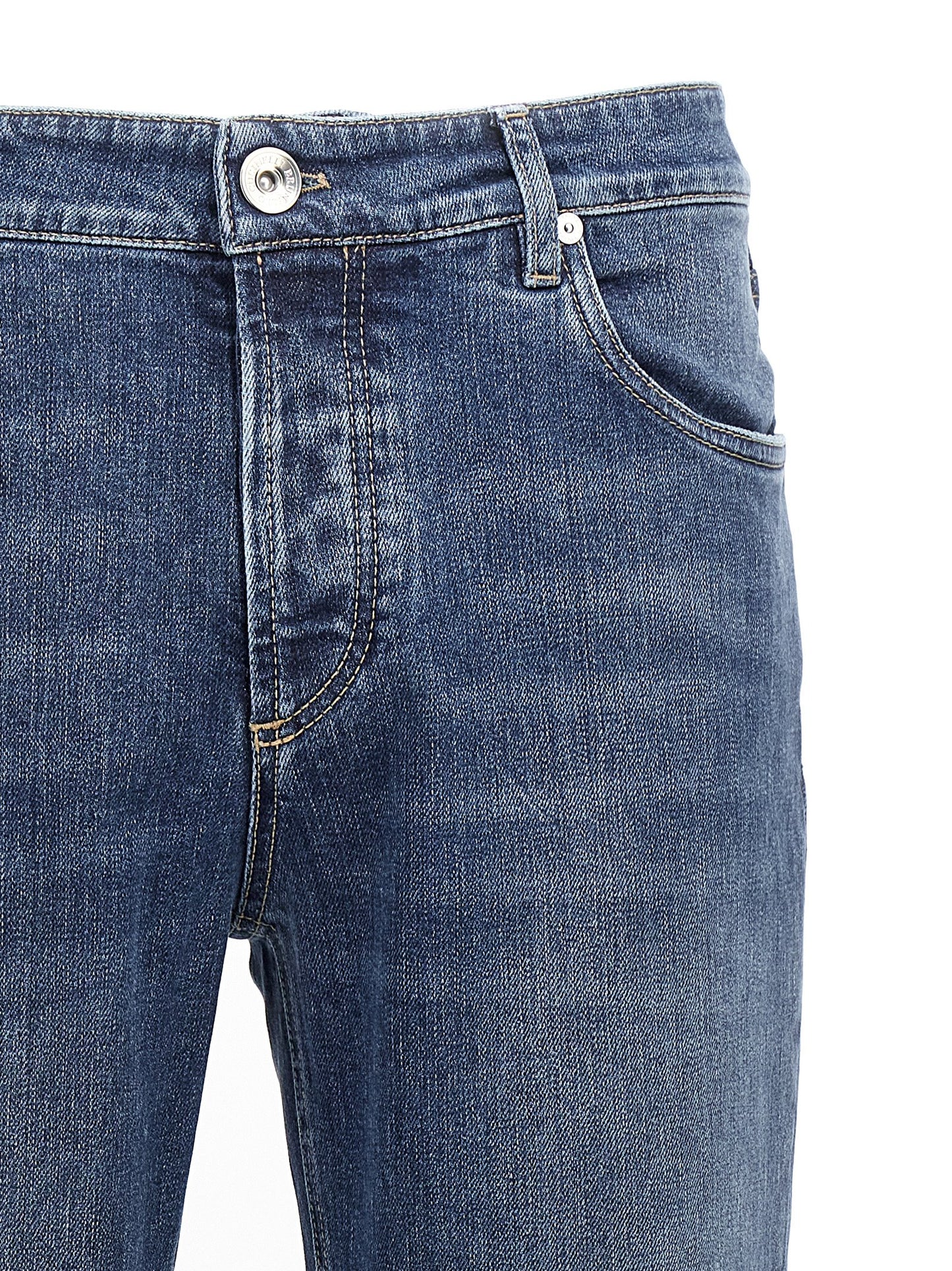 Logo embroidery stretch jeans Jeans