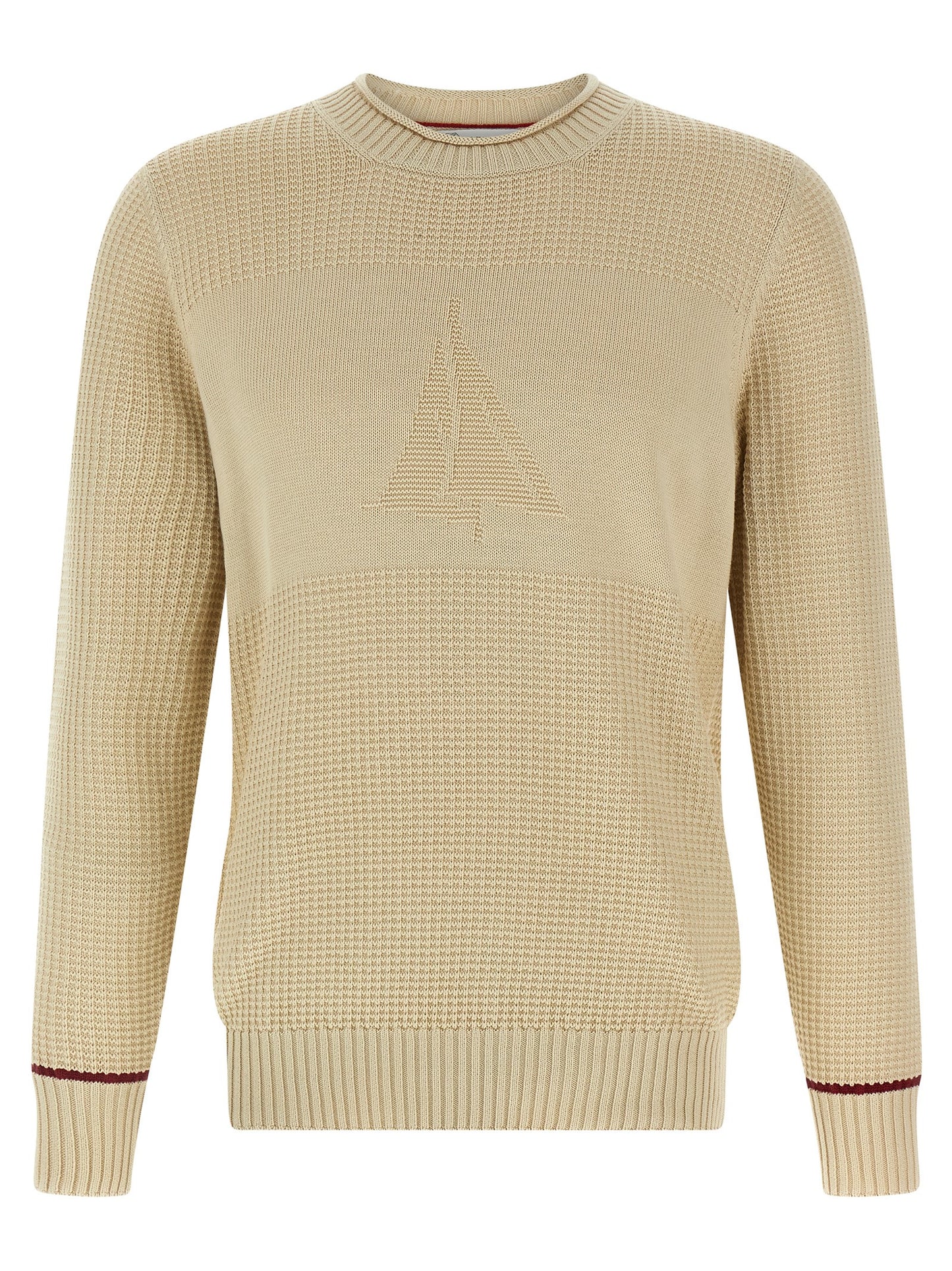 Waffle stitch cotton sweater Sweater, cardigans