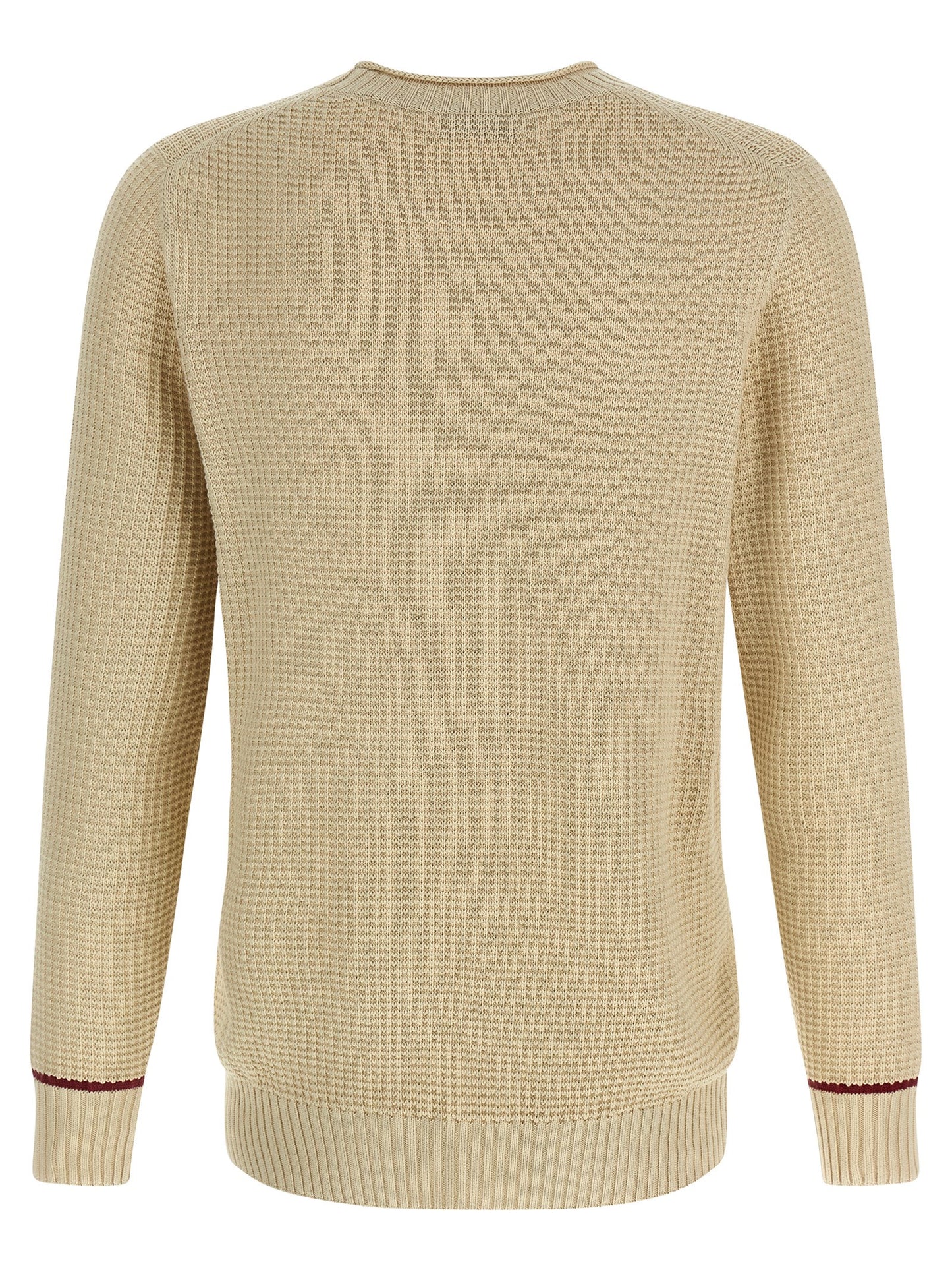 Waffle stitch cotton sweater Sweater, cardigans