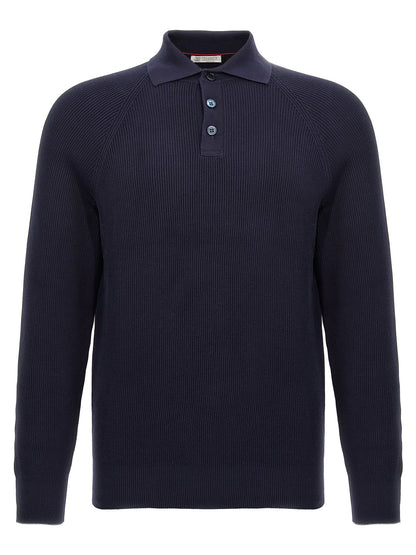 Ribbed polo shirt Polo