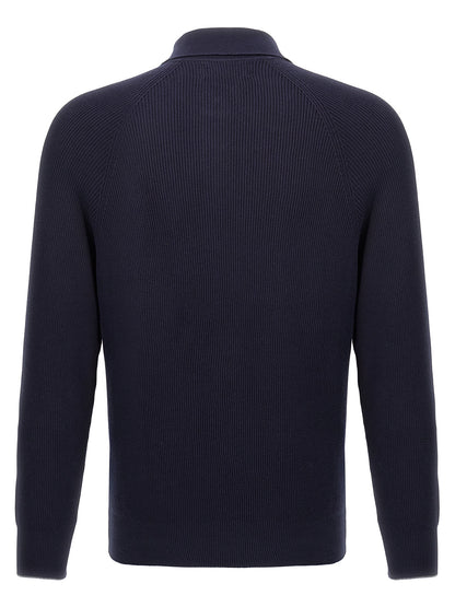 Ribbed polo shirt Polo