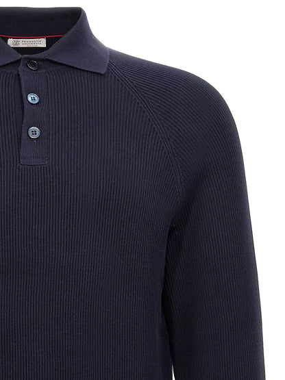 Ribbed polo shirt Polo