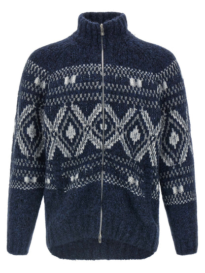 'Geometric Jacquard' cardigan Sweater, cardigans