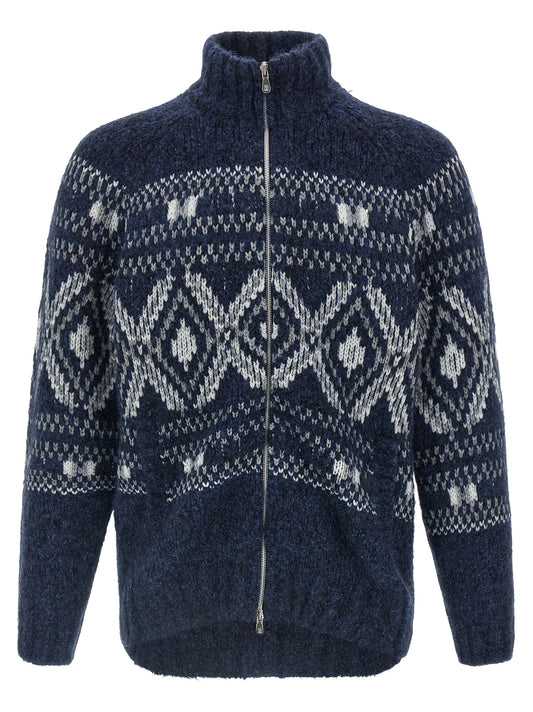 'Geometric Jacquard' cardigan Sweater, cardigans