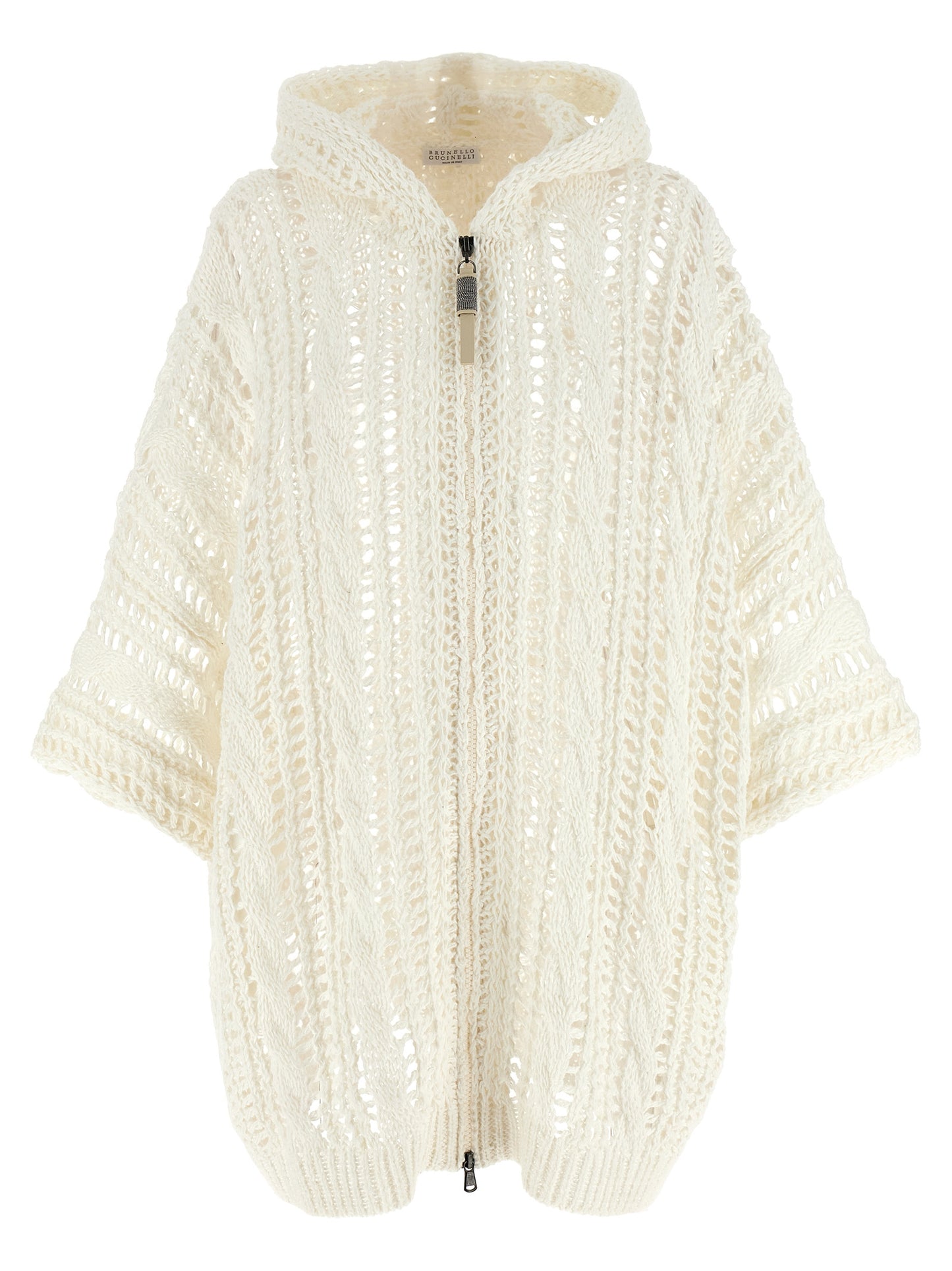 'Cable & Mesh' cardigan Sweater, cardigans