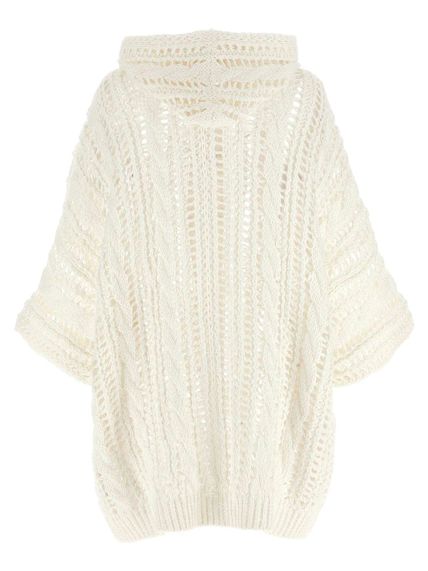 'Cable & Mesh' cardigan Sweater, cardigans