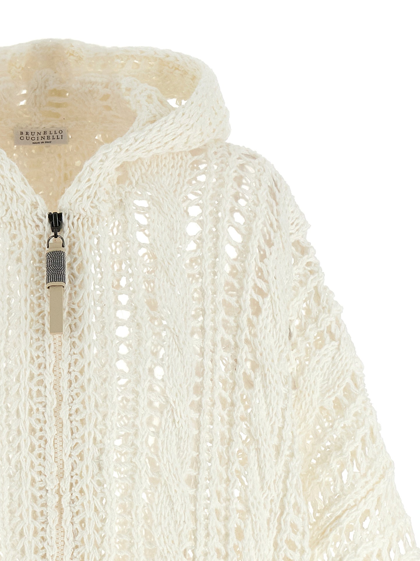 'Cable & Mesh' cardigan Sweater, cardigans
