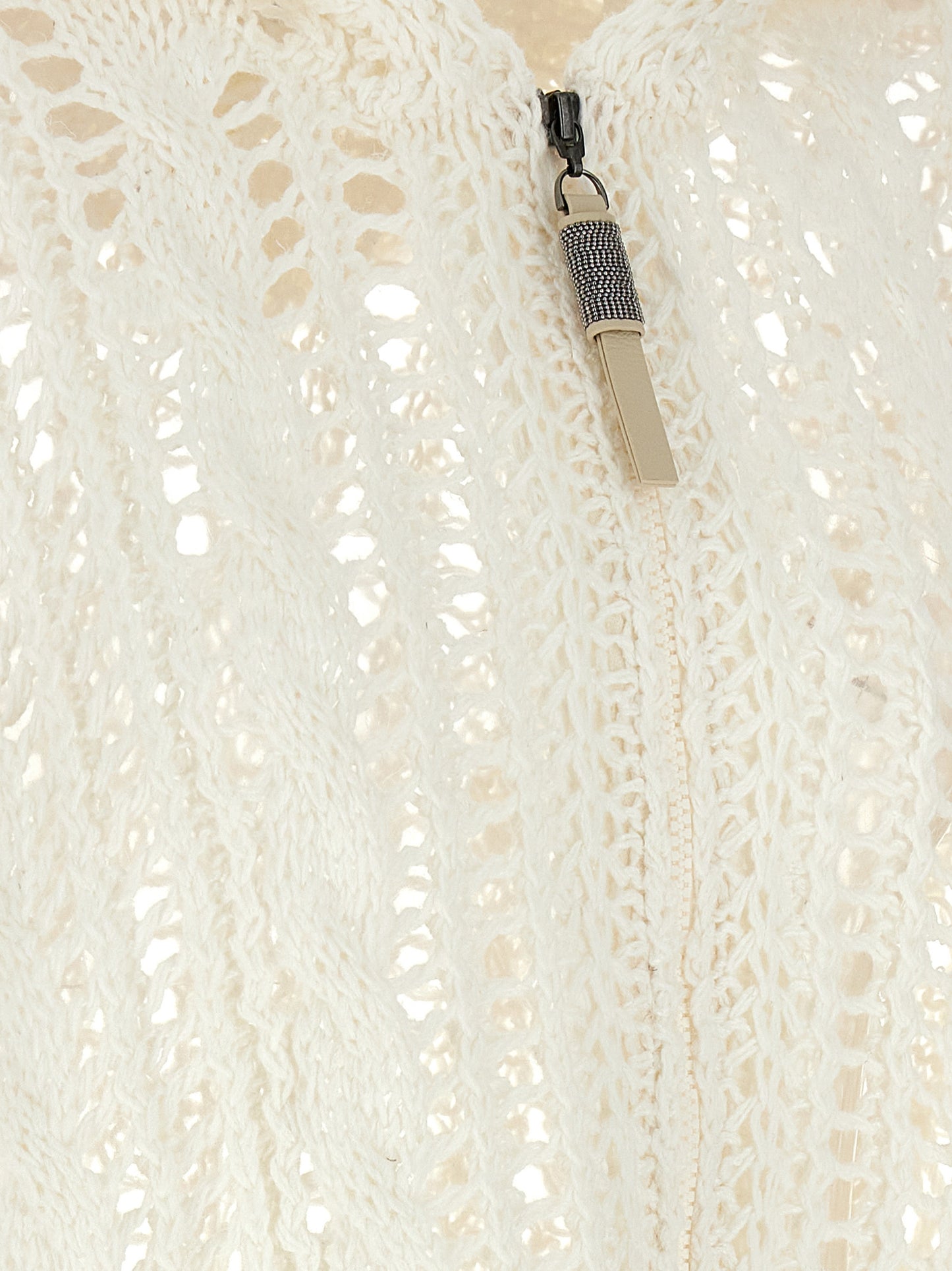 'Cable & Mesh' cardigan Sweater, cardigans
