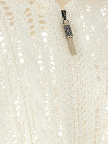 'Cable & Mesh' cardigan Sweater, cardigans