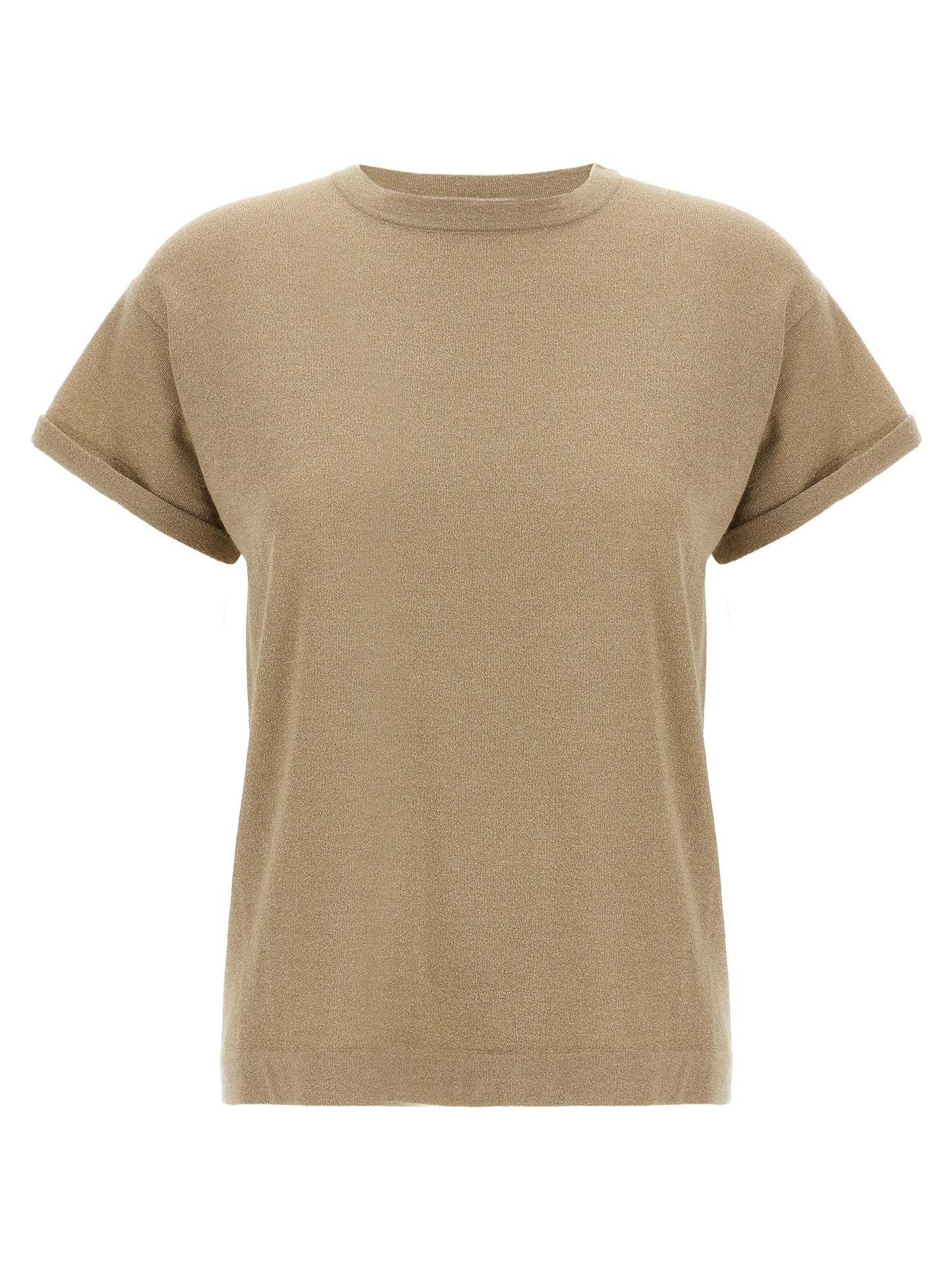 Lamé cashmere t-shirt T-shirt