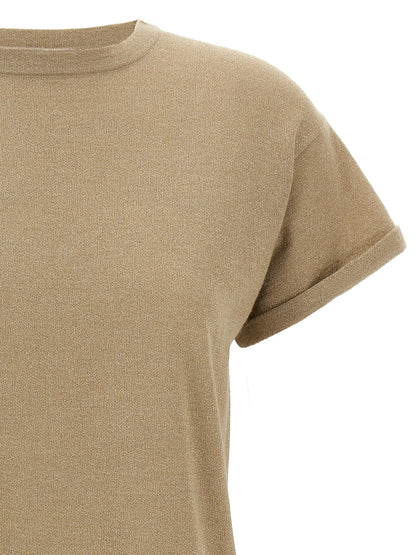 Lamé cashmere t-shirt T-shirt
