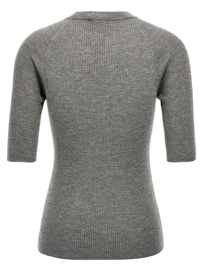 Lurex ribbed sweater Sweater, cardigans