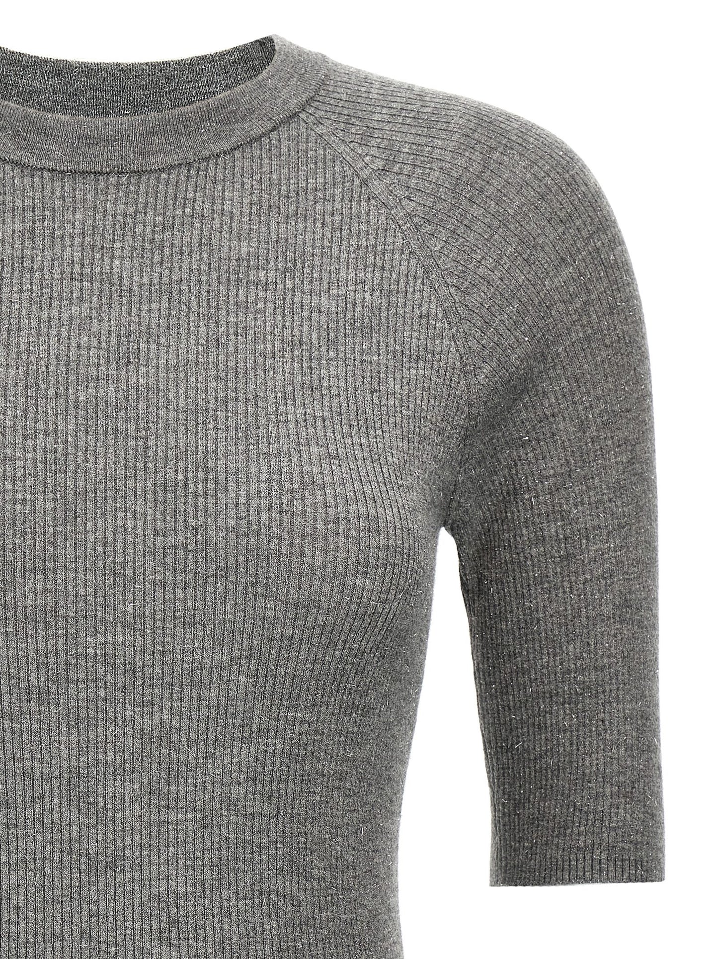 Lurex ribbed sweater Sweater, cardigans