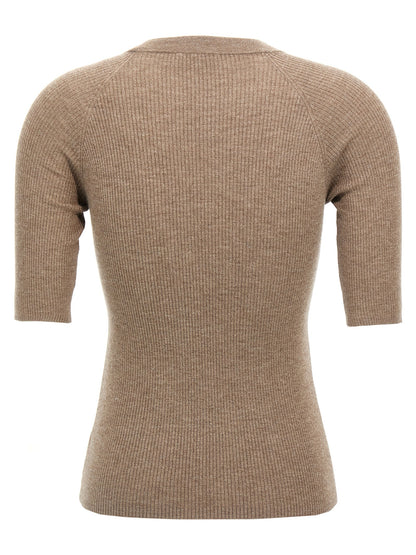 Lurex ribbed sweater Sweater, cardigans