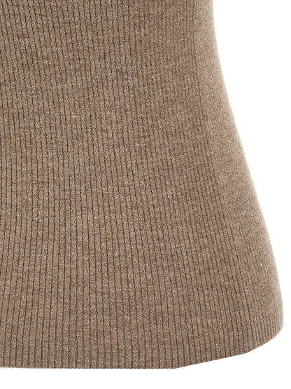 Lurex ribbed sweater Sweater, cardigans
