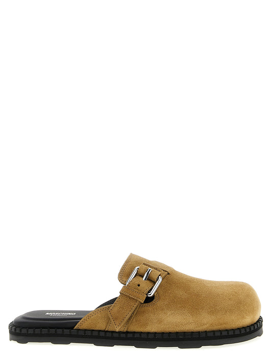 Suede sabots Flat shoes