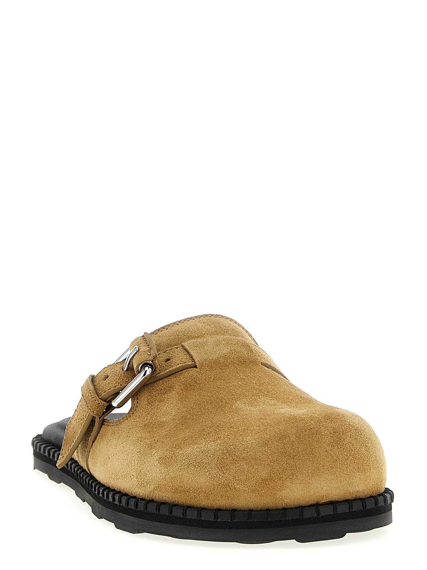 Suede sabots Flat shoes