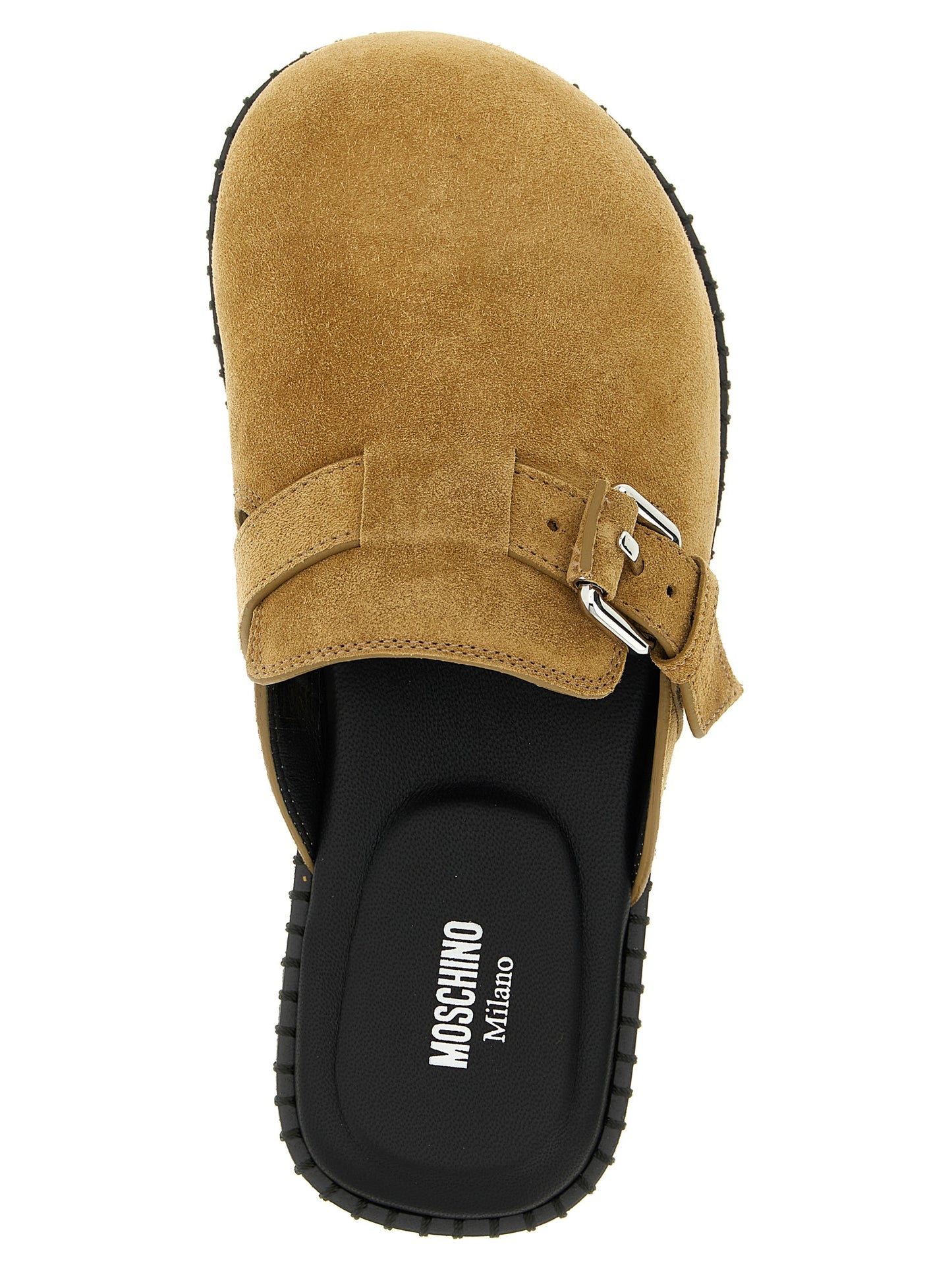 Suede sabots Flat shoes