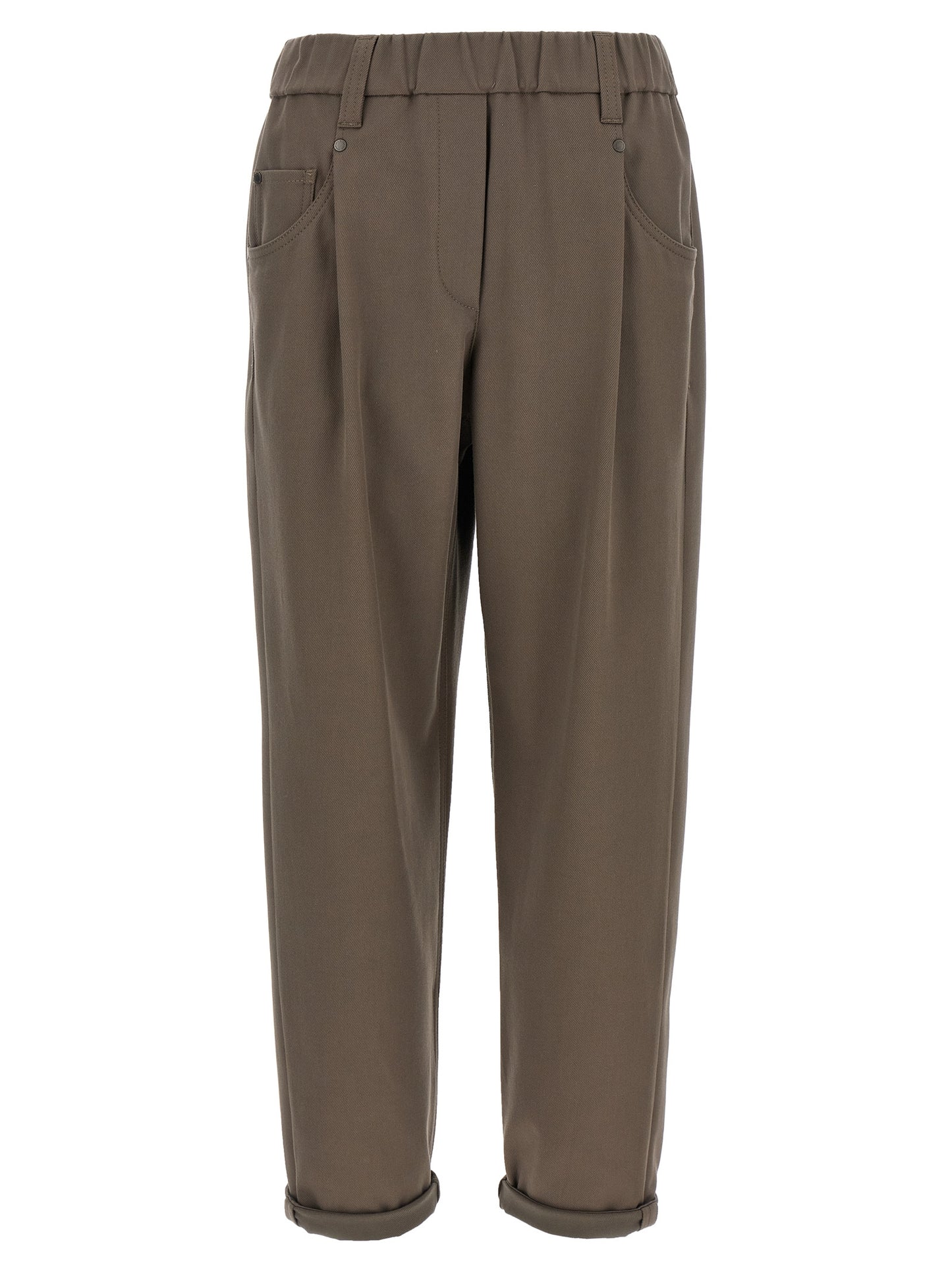Shiny Bartack pants Pants