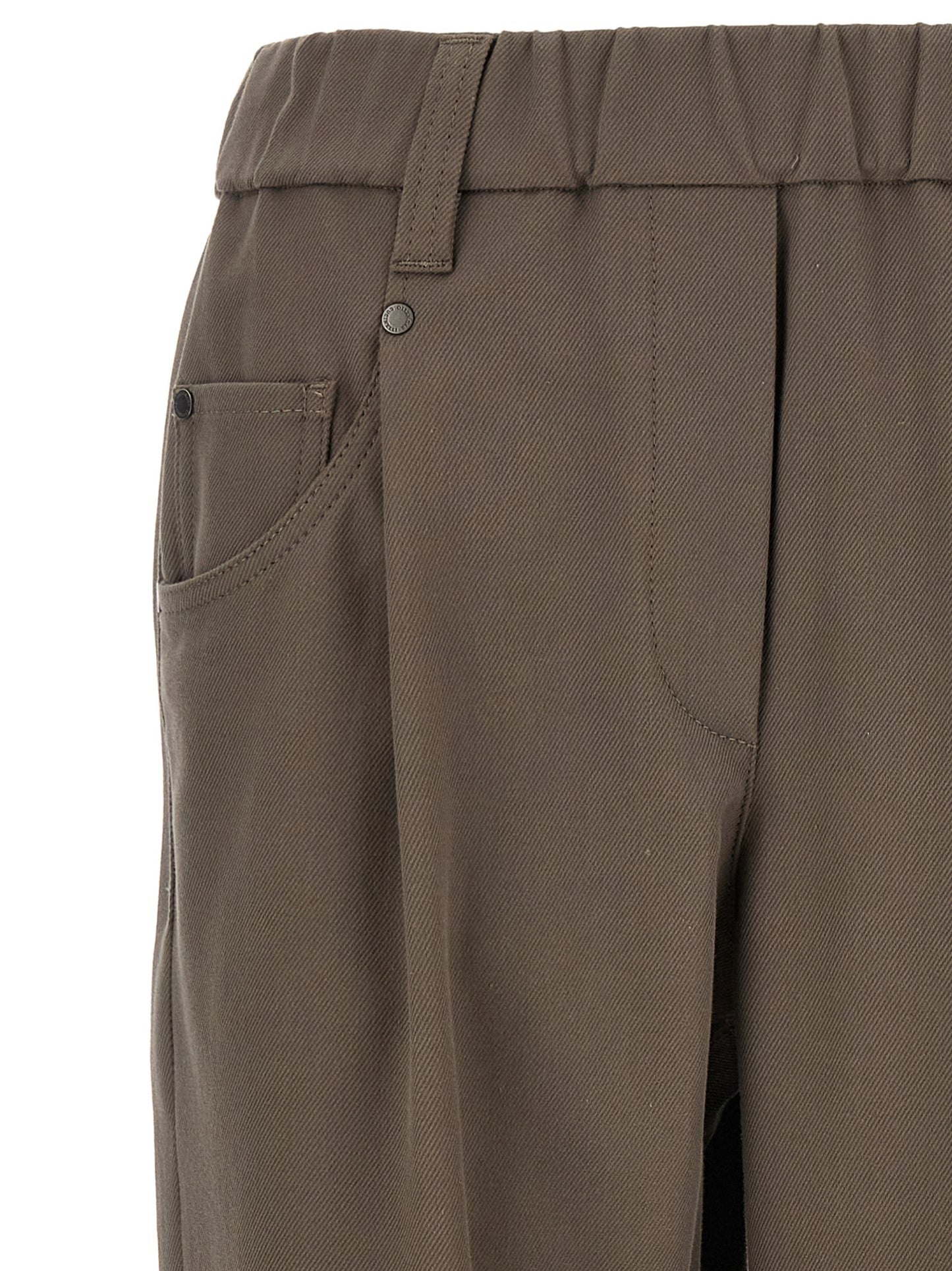 Shiny Bartack pants Pants