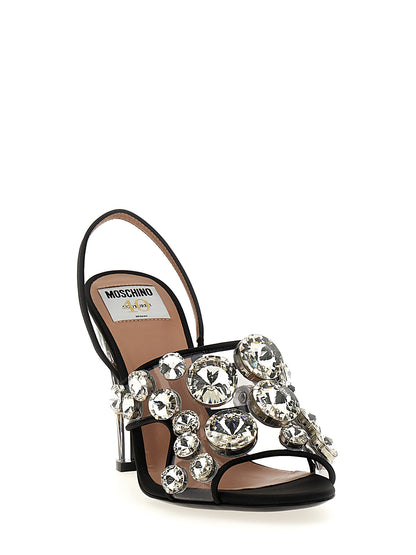 Maxi crystal slingbacks Sandals