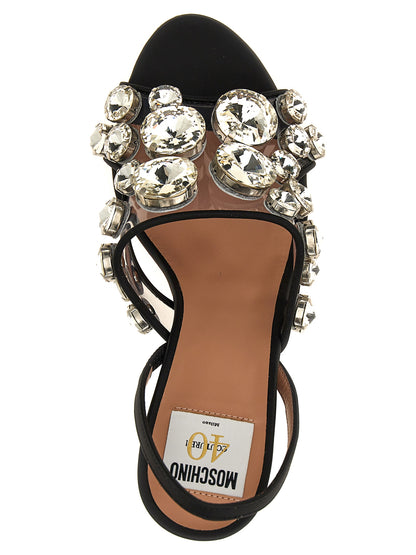 Maxi crystal slingbacks Sandals