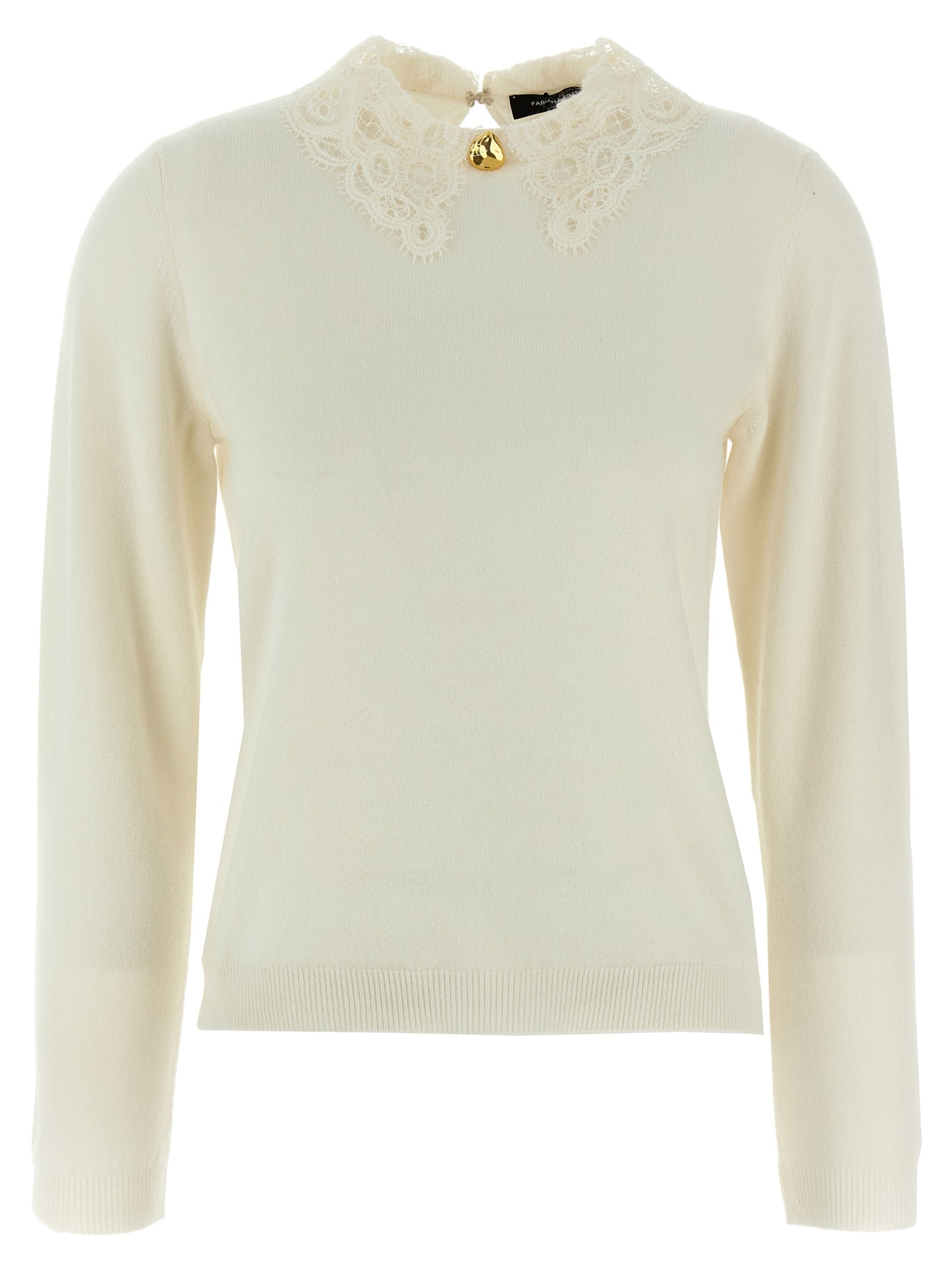 Lace neck sweater Sweater, cardigans
