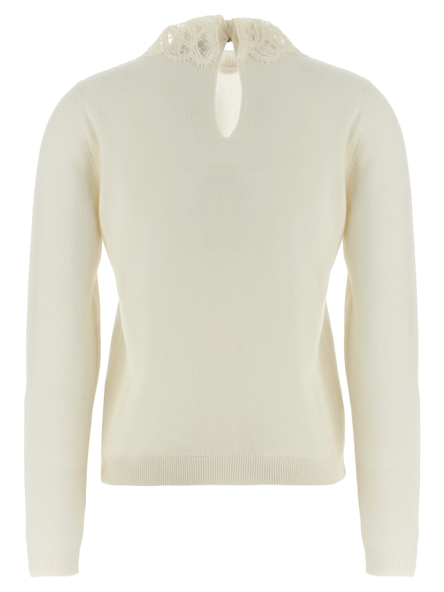 Lace neck sweater Sweater, cardigans