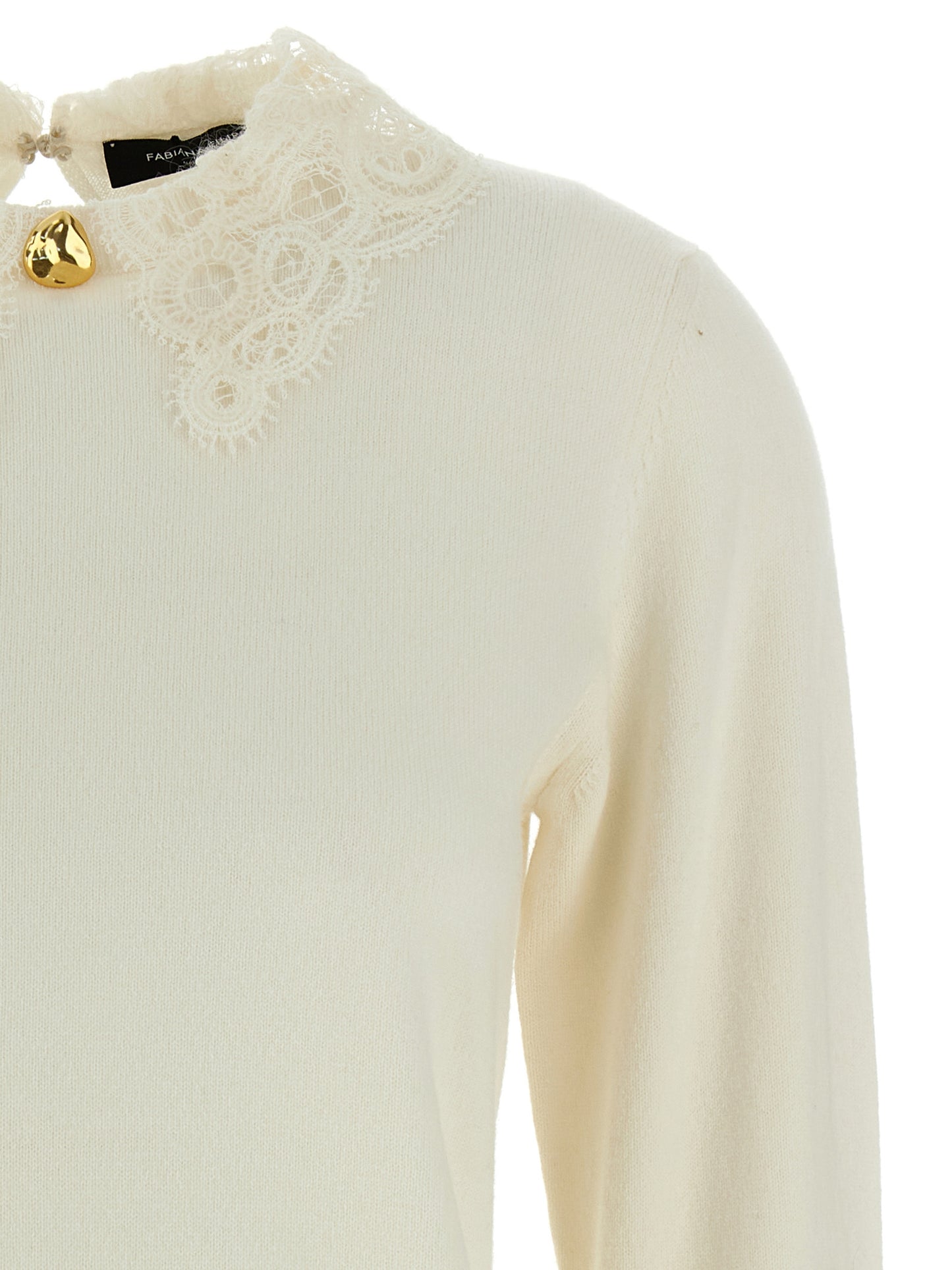 Lace neck sweater Sweater, cardigans