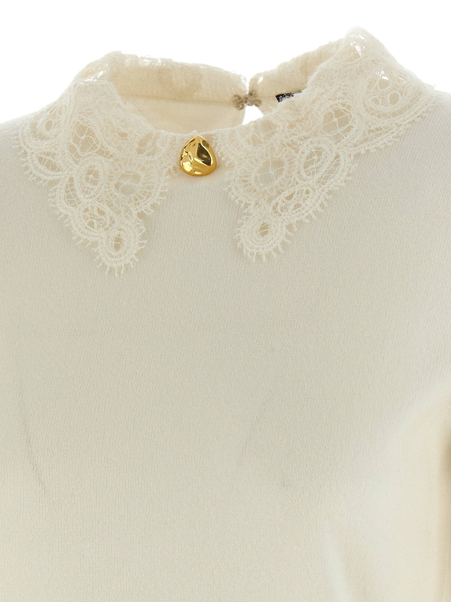 Lace neck sweater Sweater, cardigans