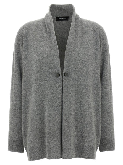 Jewel brooch cardigan Sweater, cardigans
