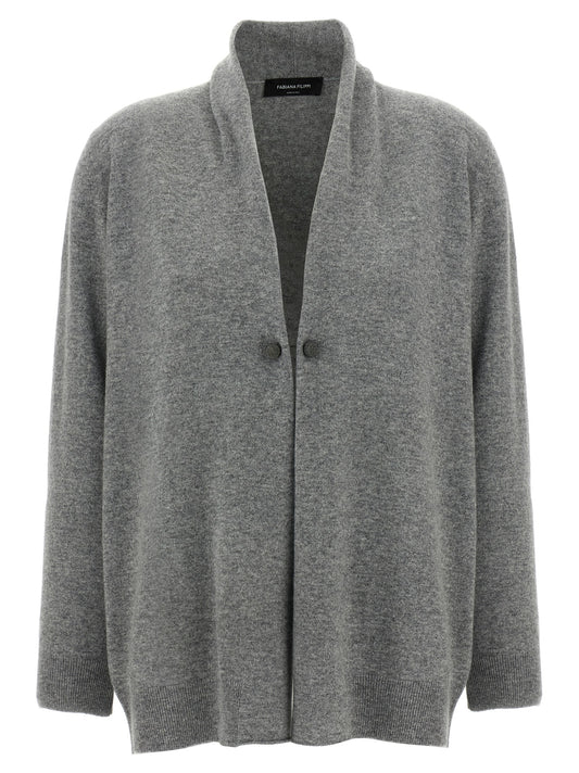 Jewel brooch cardigan Sweater, cardigans