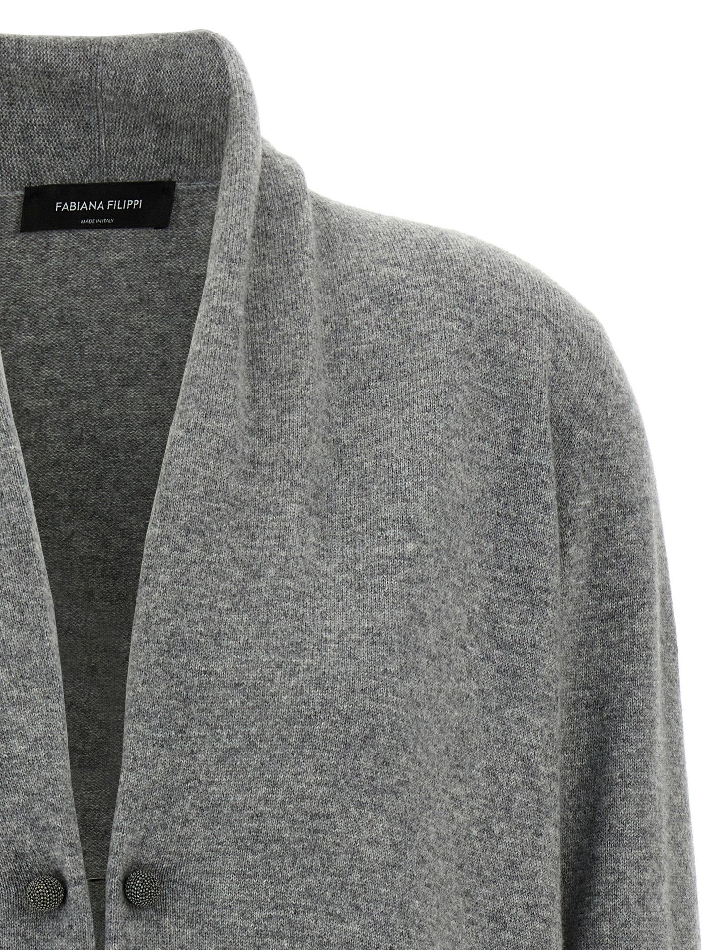 Jewel brooch cardigan Sweater, cardigans