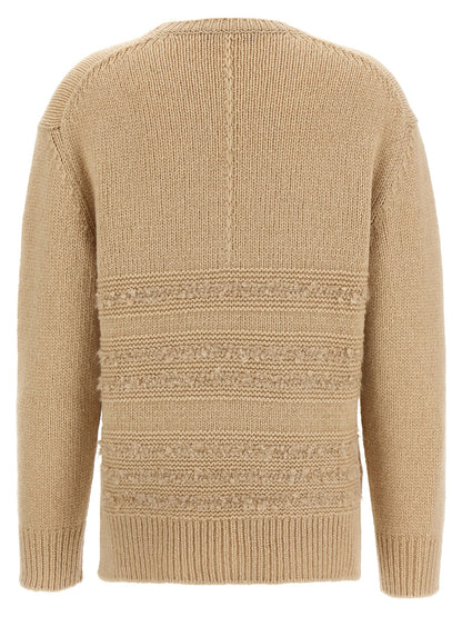 Bouclé insert sweater Sweater, cardigans