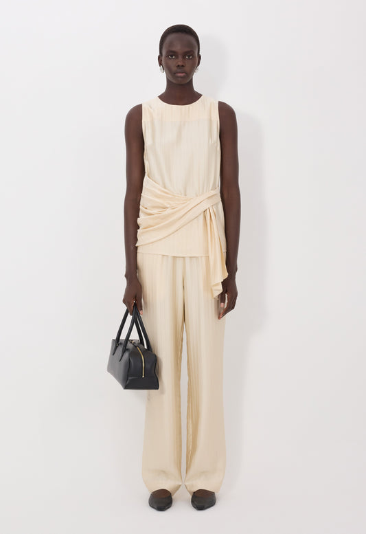 Loulou De Saison Fonda draped asymmetric top