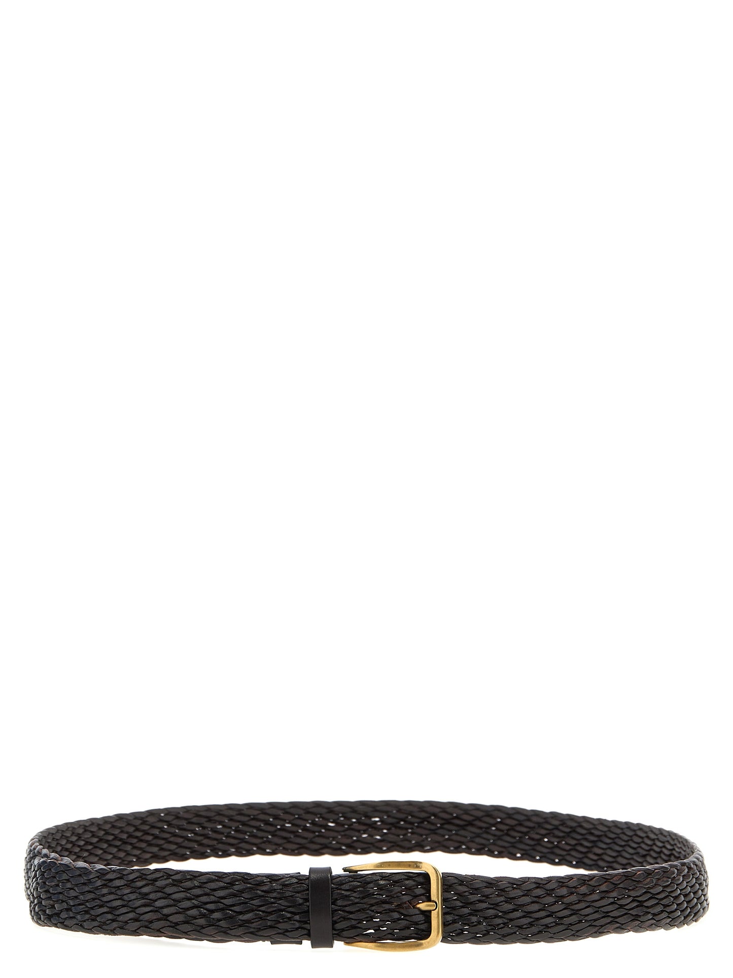 Braided leather belt Belts