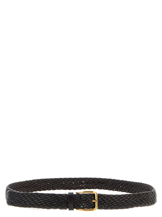 Braided leather belt Belts