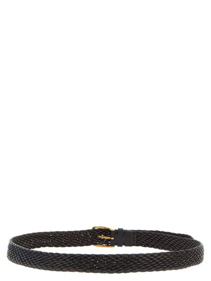 Braided leather belt Belts