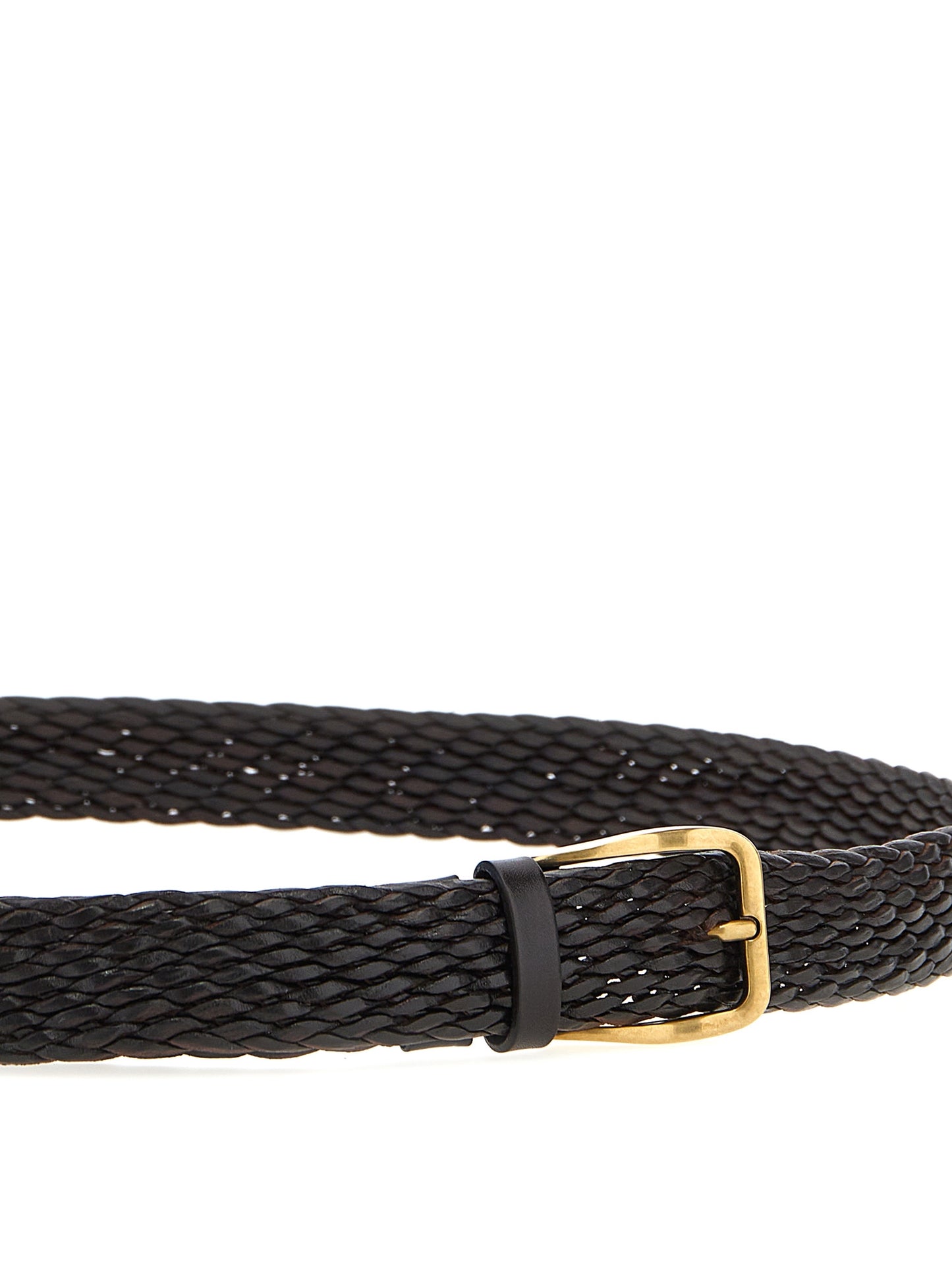 Braided leather belt Belts