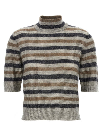 Lurex wool cropped sweater Sweater, cardigans